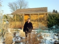 Schnee im Kleingarten
